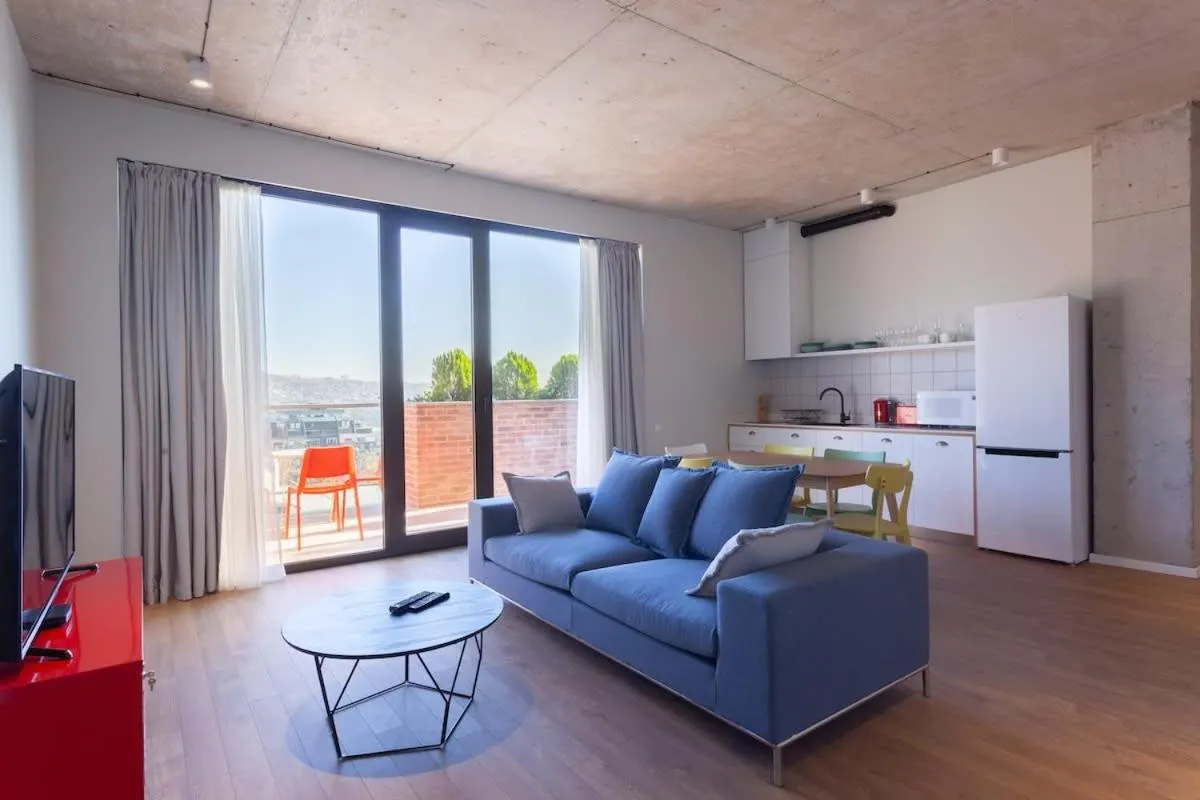 Image 2 of stylish 3BR apt with 2 balconies in historic Tbilisi